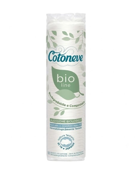 Bông Tẩy Trang Hữu Cơ Bio-Line Cotoneve - Italy 60 Miếng