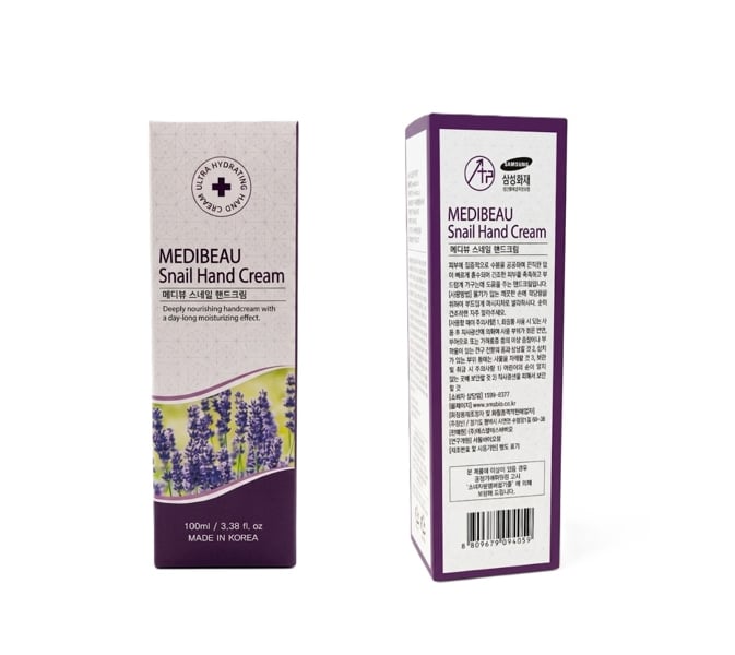 Kem Dưỡng Da Tay Medibeau Snail Hương Lavender 100ml