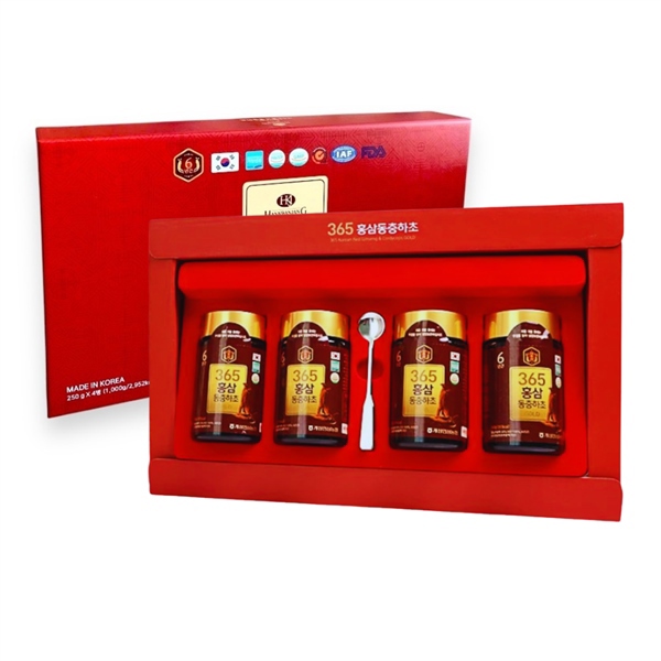 Cao Hồng Sâm & Đông Trùng Hạ Thảo 365 Gold HQ 250g x 4 lọ