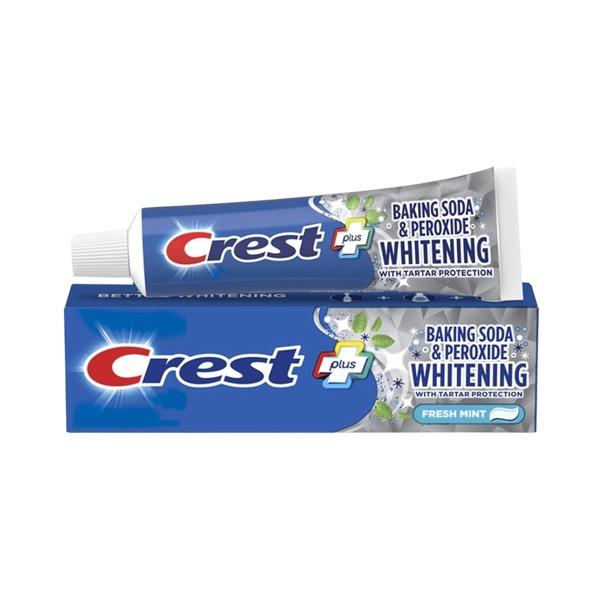 Kem Đánh Răng Crest Plus Baking Soda & Peroxide Whitening 161g
