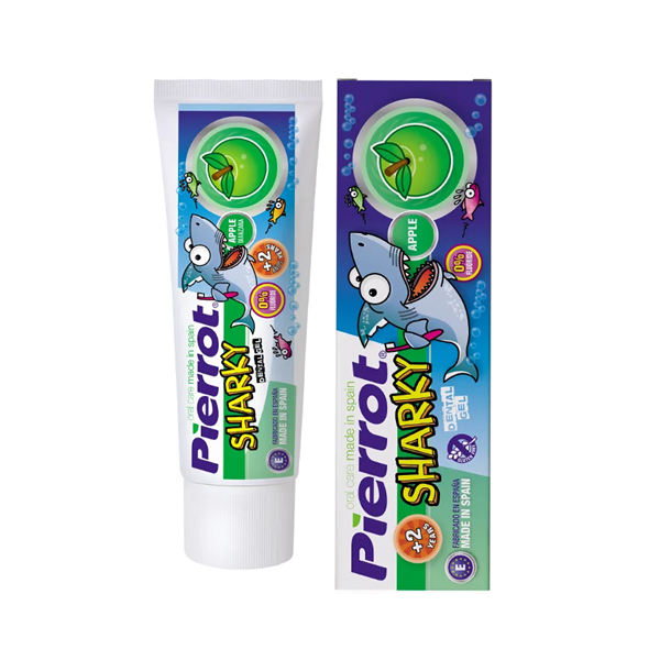 Gel Đánh Răng Trẻ Em Pierrot Sharky Vị Táo 75ml