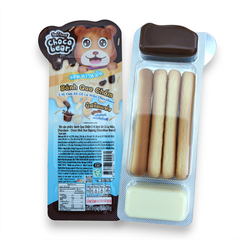 Bánh Que Chấm 2 Vị Kem Socola Chocobear 20g