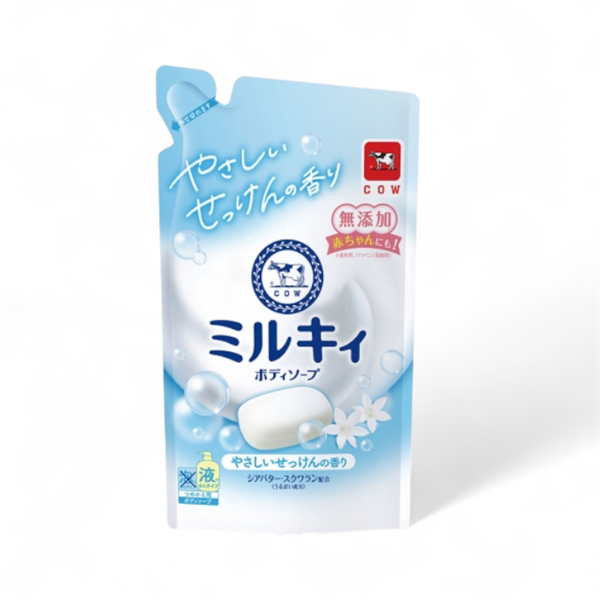 Sữa Tắm Bọt Mịn Dịu Nhẹ COW Hương Sữa 360ml Dạng Túi Refill