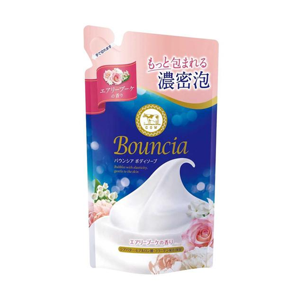 Sữa Tắm Siêu Tạo Bọt BOUNCIA Hương Hoa Hồng 360ml Túi Refill