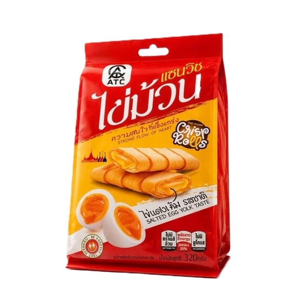 Bánh Cuộn Giòn Vị Trứng Muối Crisp Rolls 320g