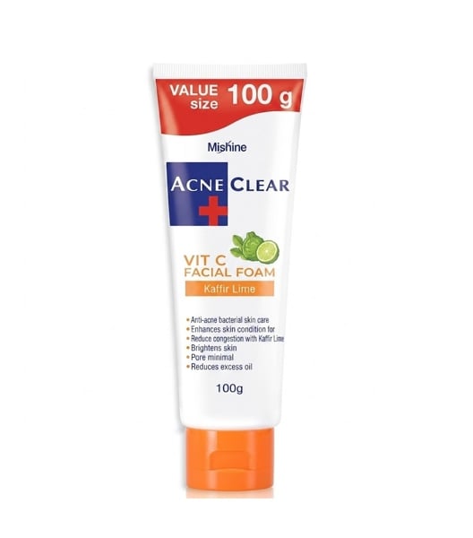 Sữa Rửa Mặt Mistine Vit C Acne Clear Facial Foam 100g