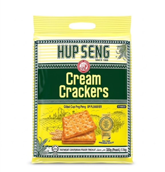 Bánh Quy Cream Crackers Hup Seng 225g