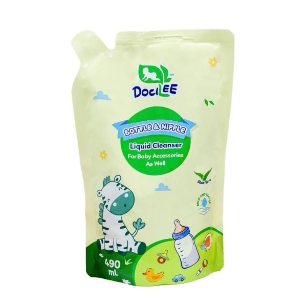 Nước Rửa Bình Sữa Docilee 490ml