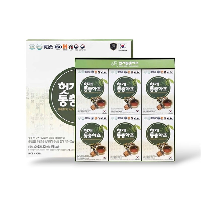 Thực phẩm bổ sung Oriental Raisin & Dongchunghacho JK 50ml x 30 gói