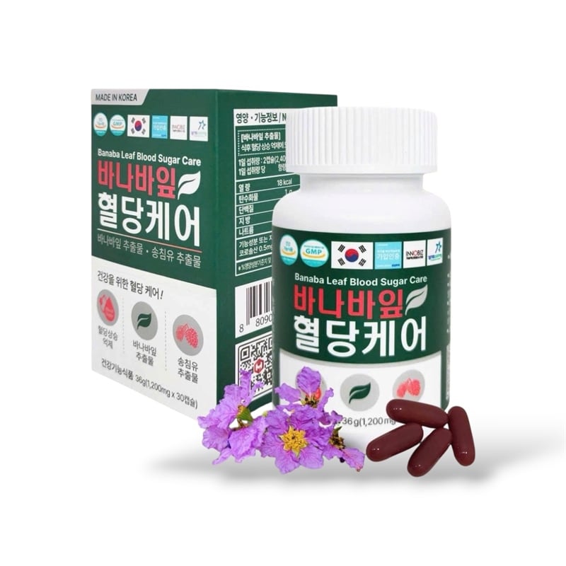 TPBVSK Hỗ Trợ Tiểu Đường Banaba Leaf Blood Sugar Care 1200mg x 30 viên