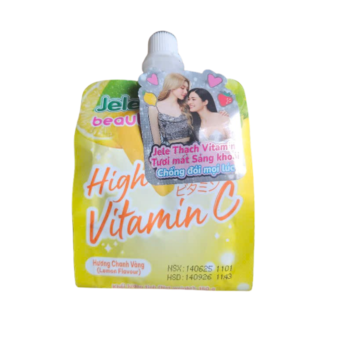 Thạch Trái Cây Jele Beauty High Vitamin C Hương Chanh Vàng