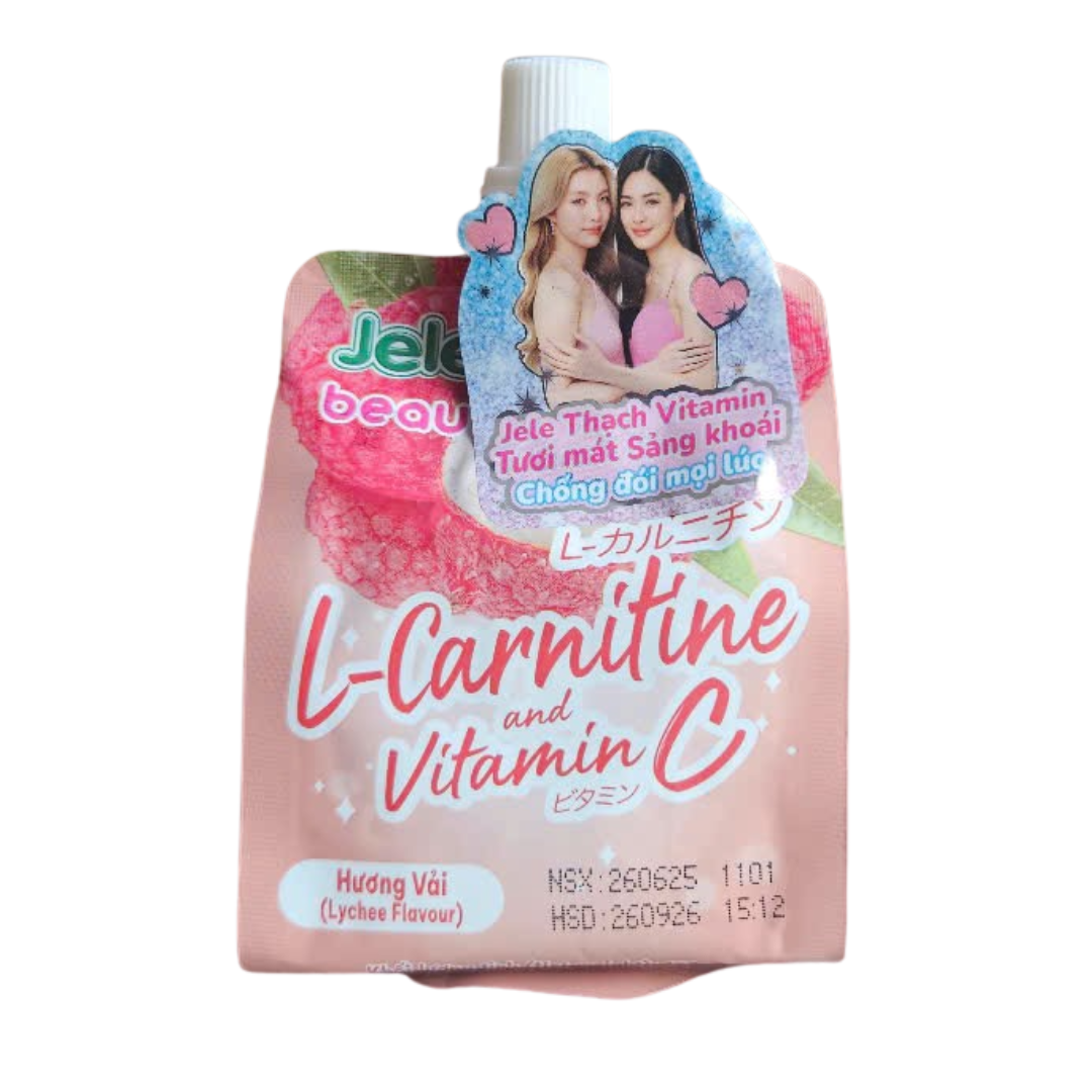 Thạch Trái Cây Jele Beauty L-Carnitine Hương Vải 150g