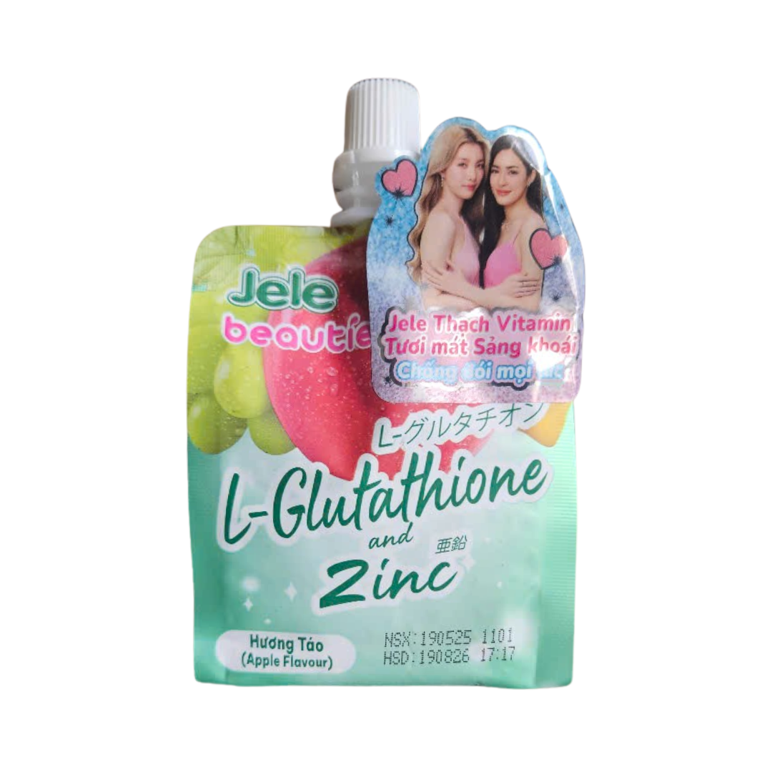 Thạch Trái Cây Jele Beauty L-Glutathione và Zinc Hương Táo 150g