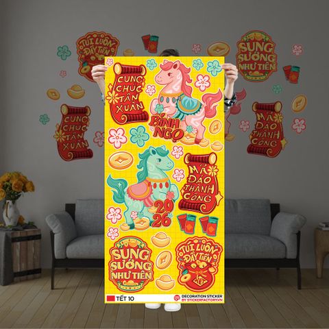  TẾT 10 - Decoration Sticker 