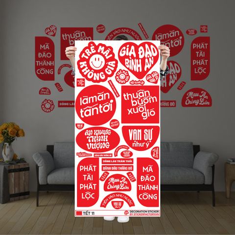  TẾT 11 - Decoration Sticker 