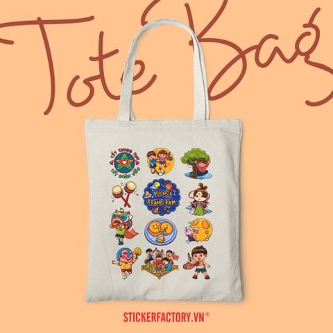  TOTE033 Mid-autumn Festival In Vietnam - Túi Tote Canvas Bag 