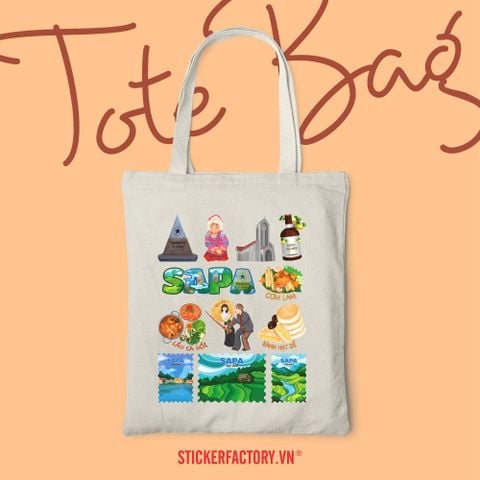  TOTE036 Sapa - Túi Tote Canvas Bag 