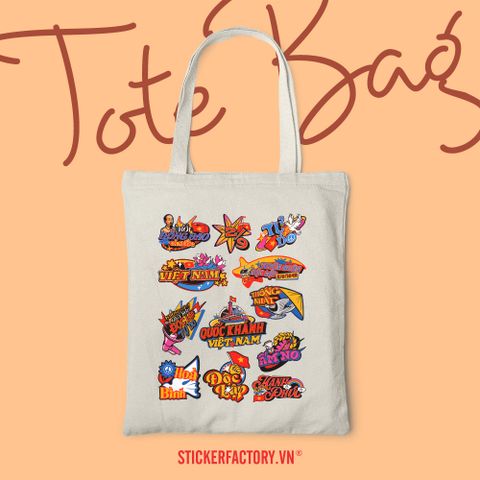  TOTE037 Vietnam Independece Day 2/9 - Túi Tote Canvas Bag 