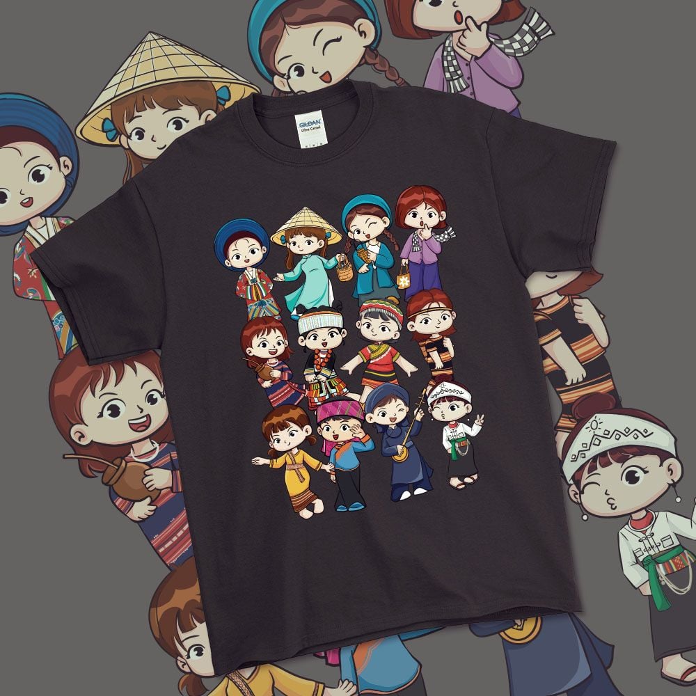VIETNAM TRANDITIONAL COSTUMES T-SHIRT