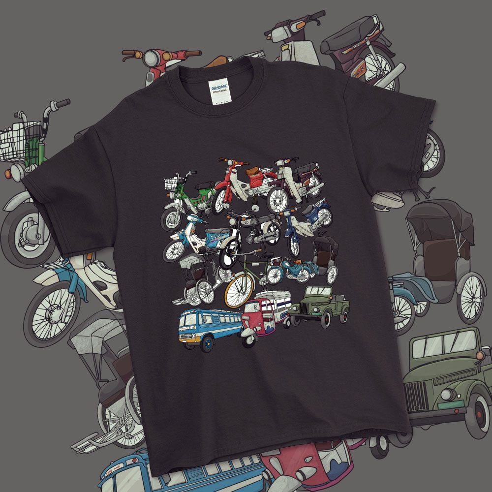 VIETNAM VINTAGE VEHICLES T-SHIRT
