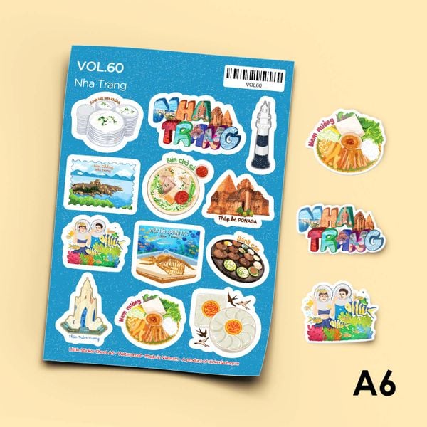  Vol.60 Nha Trang - Little sticker sheet A6 
