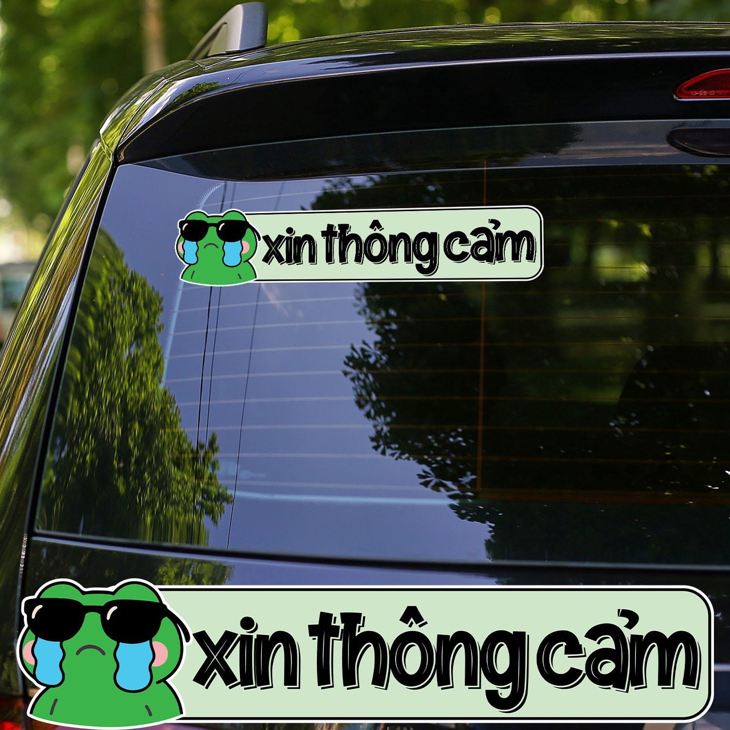 CUTE WARNING 7x33cm - Sticker for car