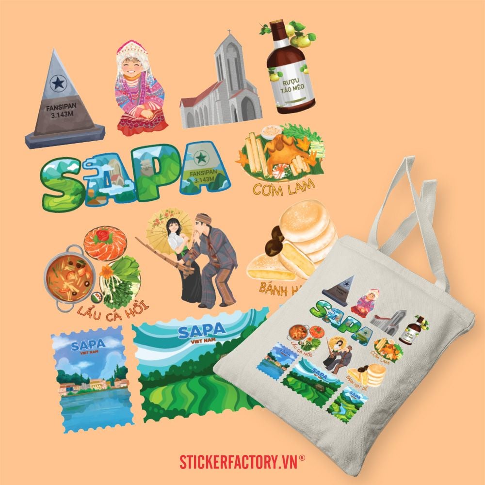 TOTE036 Sapa - Túi Tote Canvas Bag