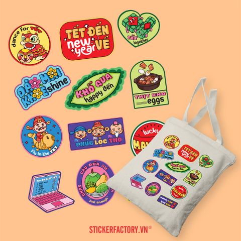  TOTE040 Tet Vibes - Túi Tote Canvas Bag 