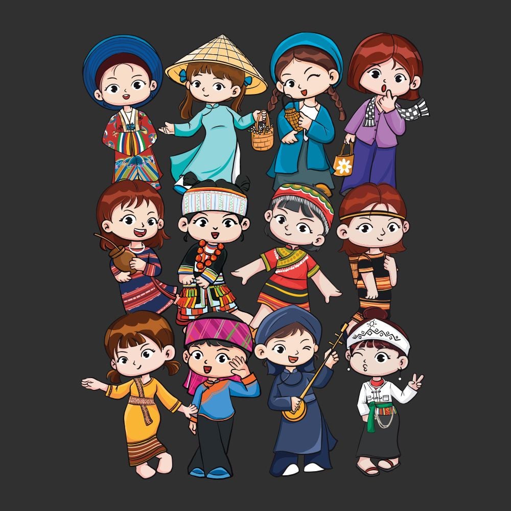 VIETNAM TRANDITIONAL COSTUMES T-SHIRT