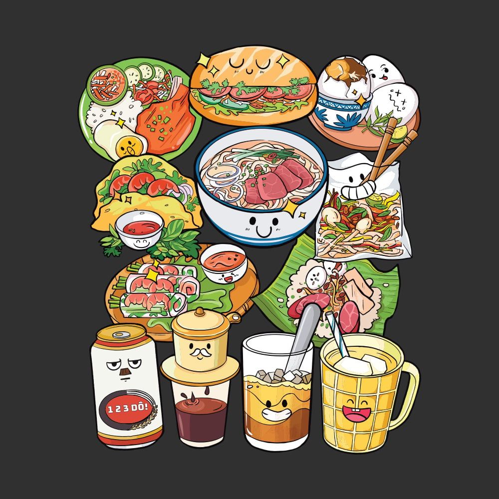 VIETNAM WHAT TO EAT T-SHIRT