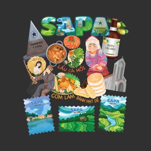  VIETNAM SAPA T-SHIRT 
