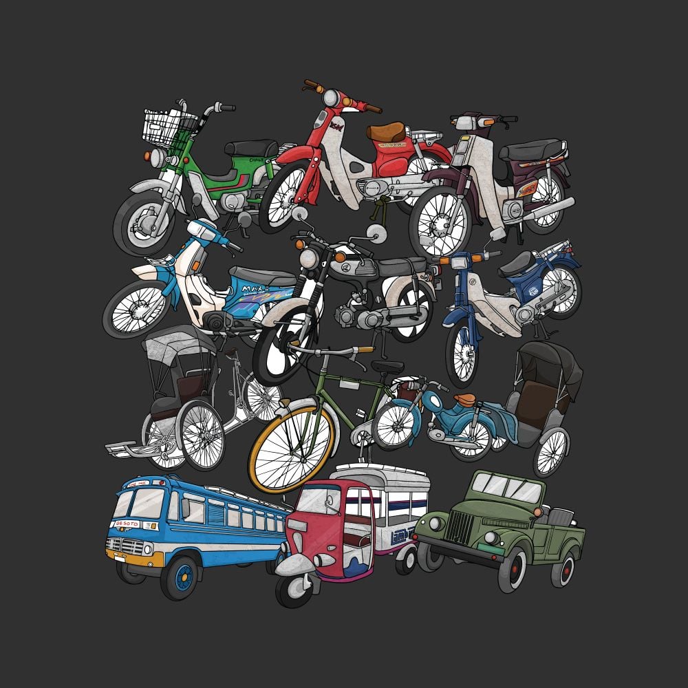 VIETNAM VINTAGE VEHICLES T-SHIRT