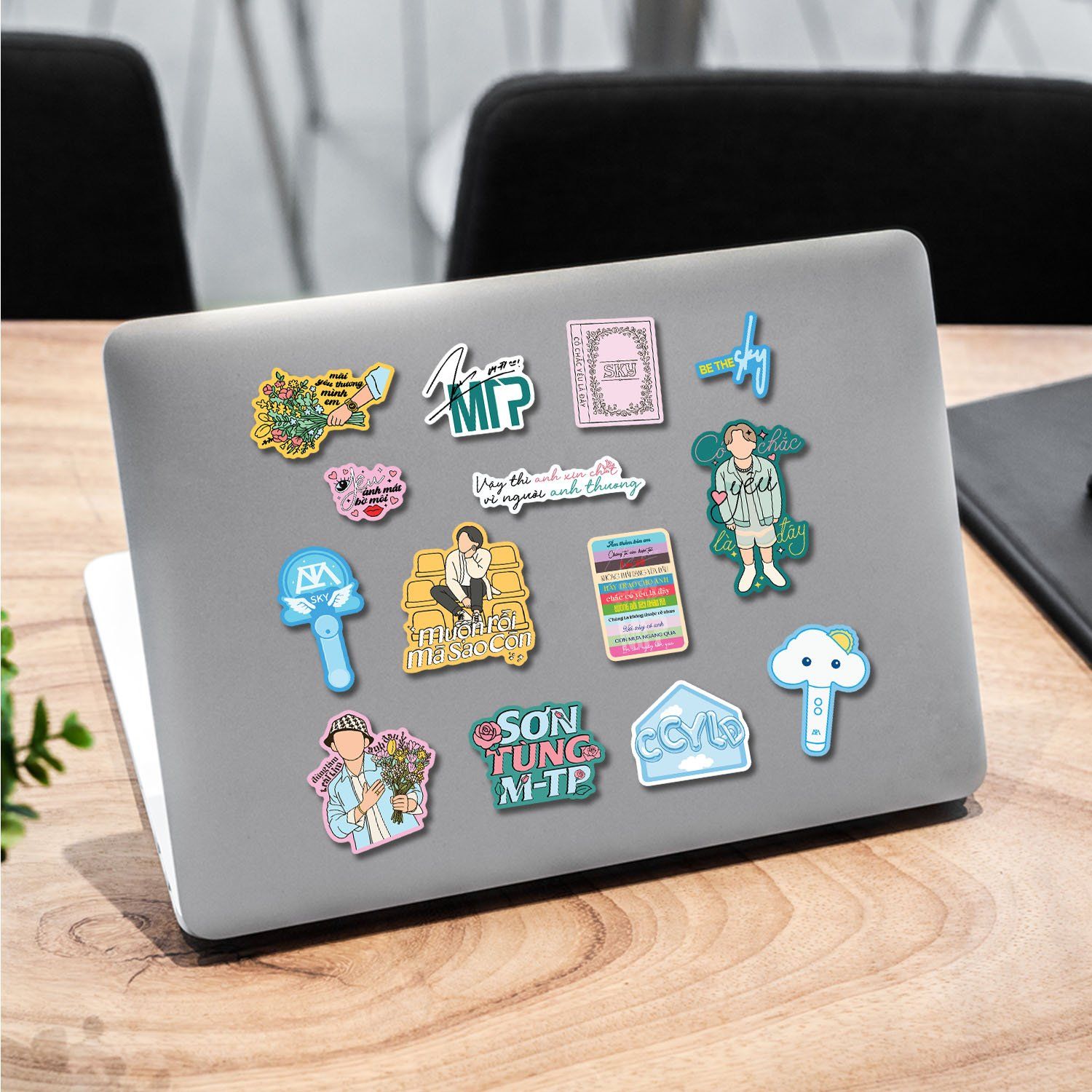 SHEETA5004 SƠN TÙNG MTP QUOTES SYMBOLS - Sticker sheet hình dán A5