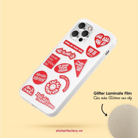  Vol.62 Vietnamese Lucky Words - Little sticker sheet A6 