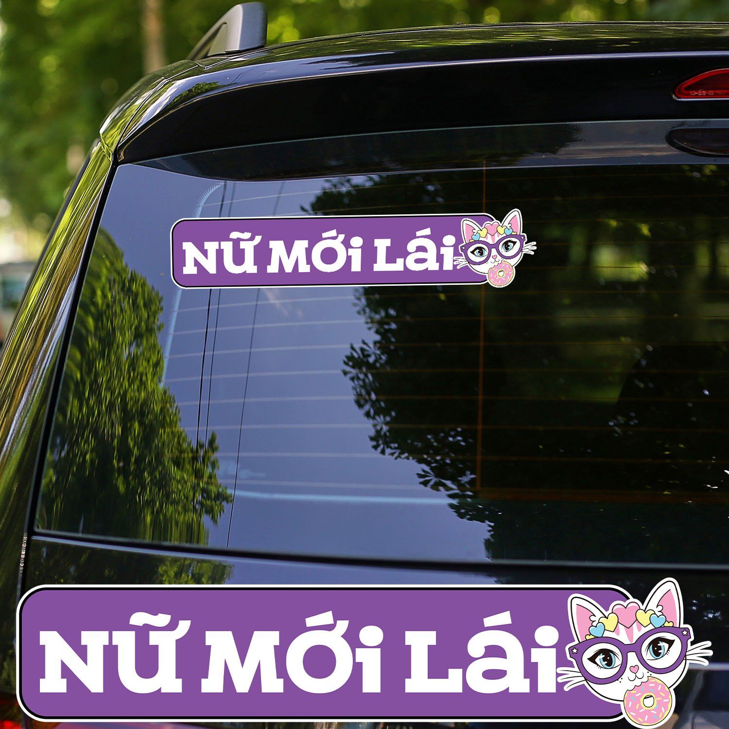 NỮ LÁI MỚI 7x33cm - Sticker for car