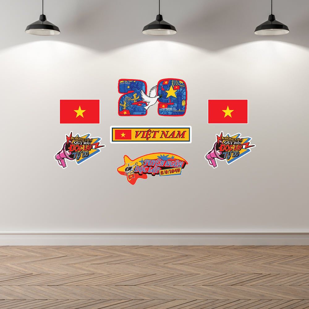 VIETNAM01 QUỐC KHÁNH 2/9 - Decoration Sticker
