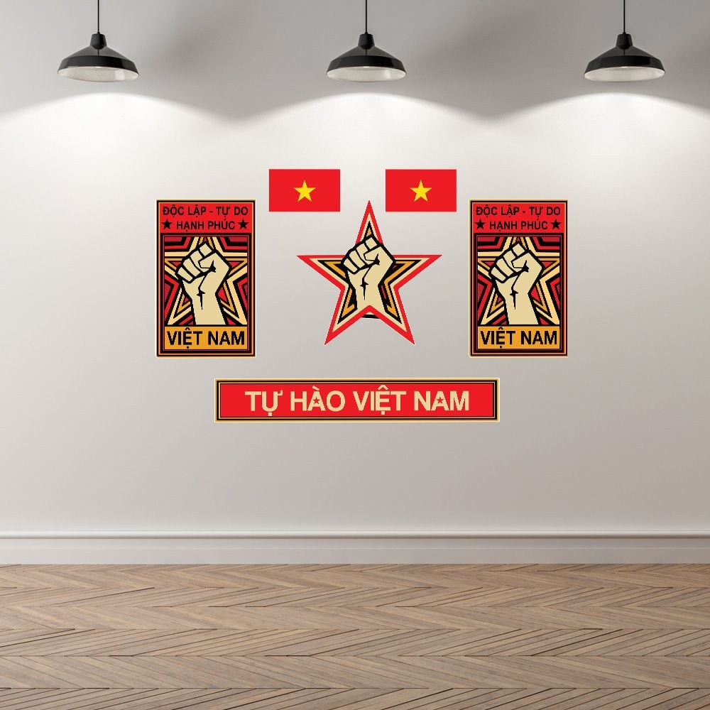 VIETNAM02 ĐỘC LẬP TỰ DO HẠNH PHÚC - Decoration Sticker