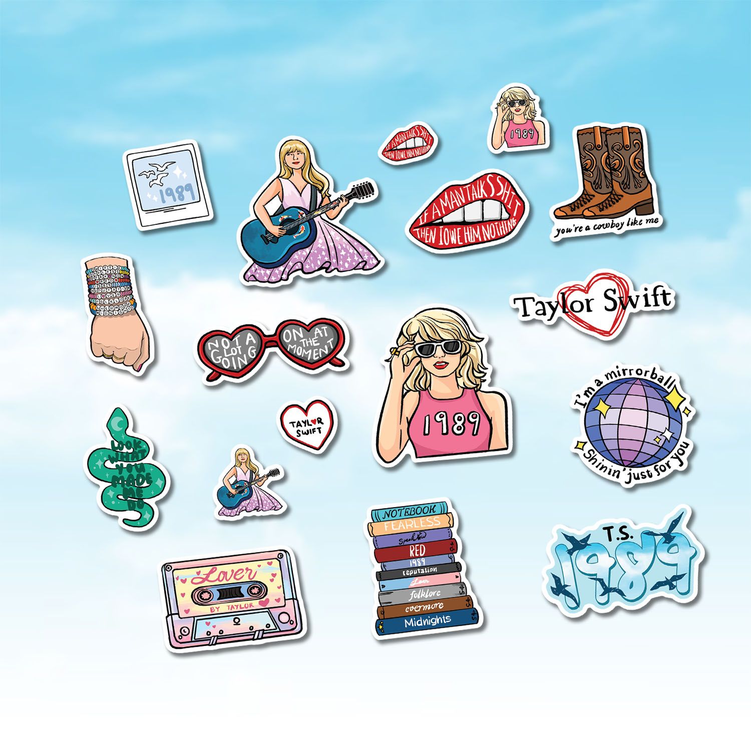 SHEETA5002 TAYLOR SWIFT- Sticker sheet hình dán A5