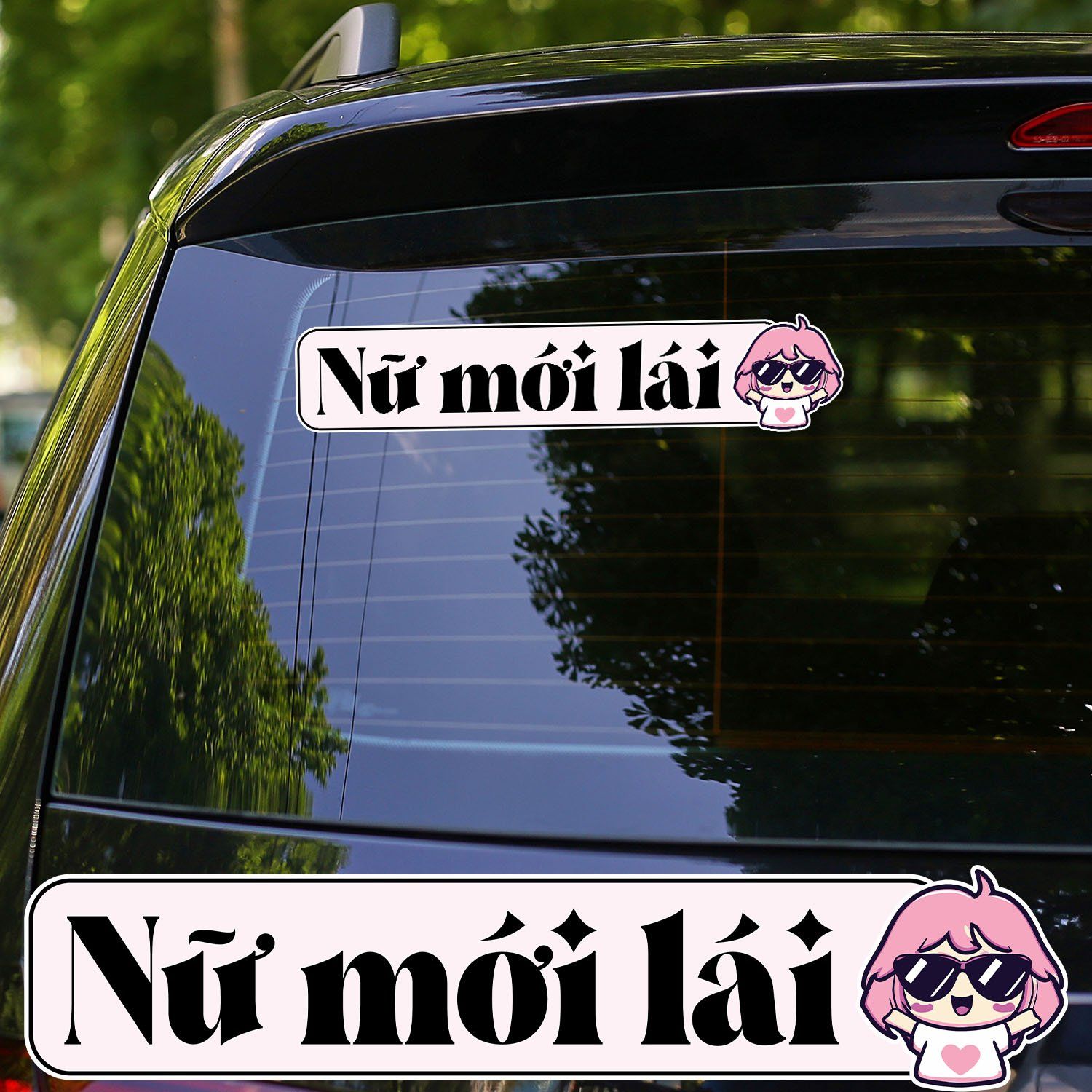 NỮ LÁI MỚI 7x33cm - Sticker for car