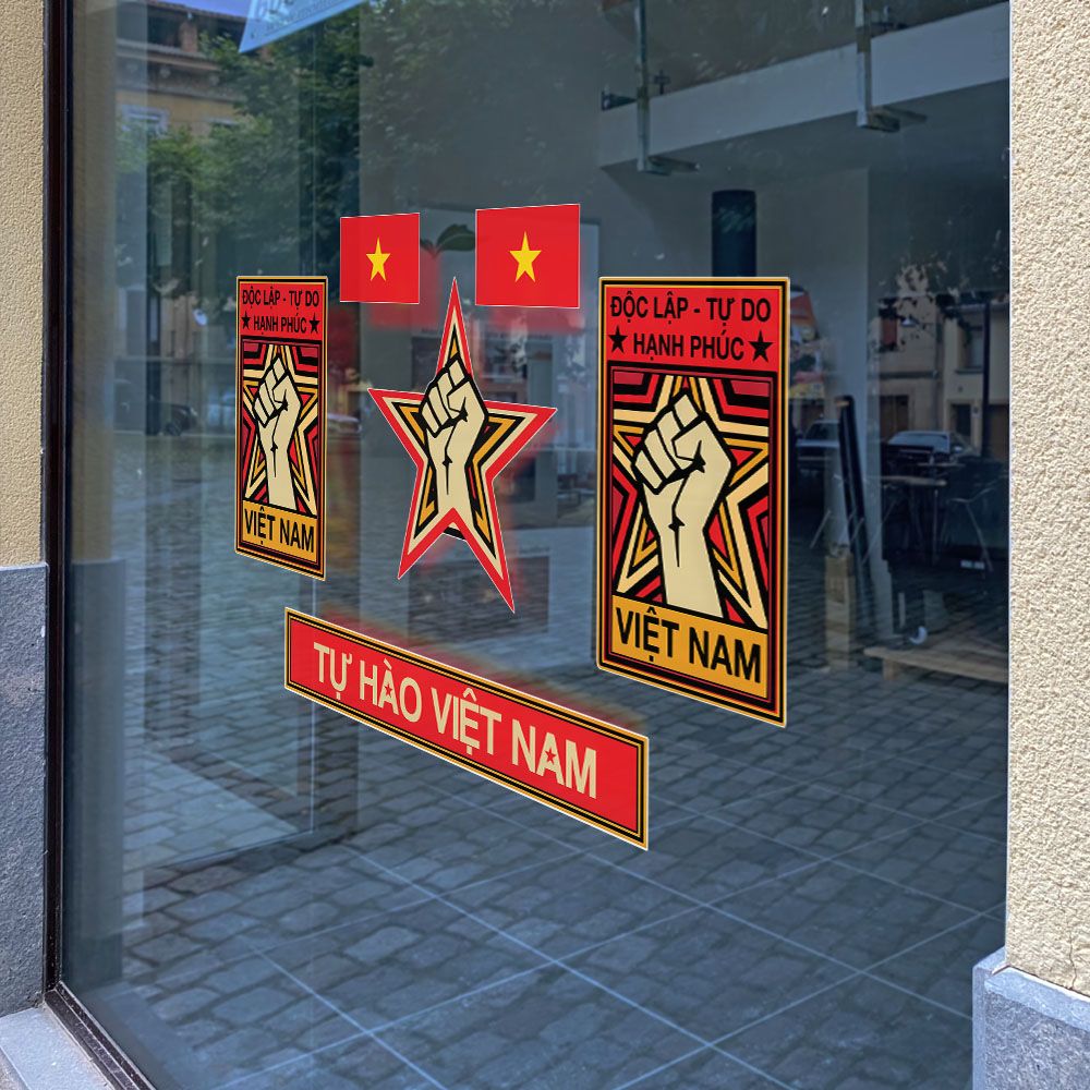 VIETNAM02 ĐỘC LẬP TỰ DO HẠNH PHÚC - Decoration Sticker
