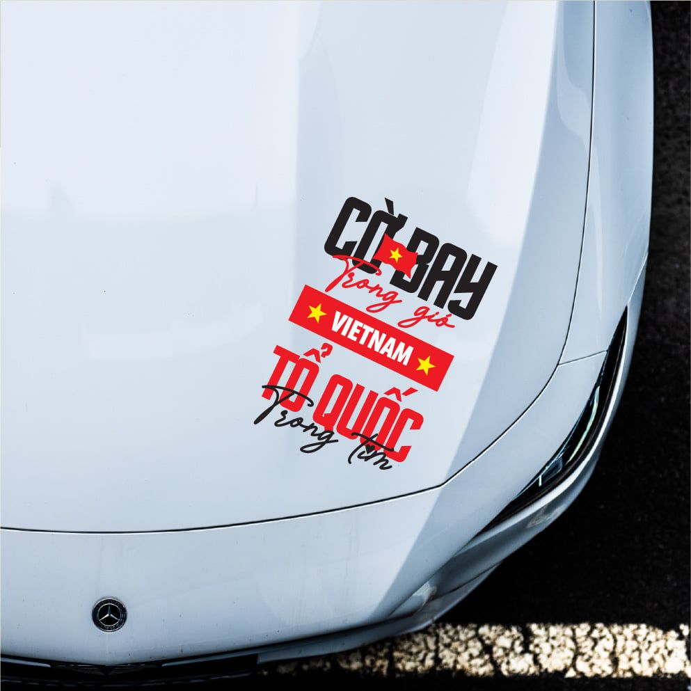 Car Transfer Sticker size 25x40cm dán xe hơi