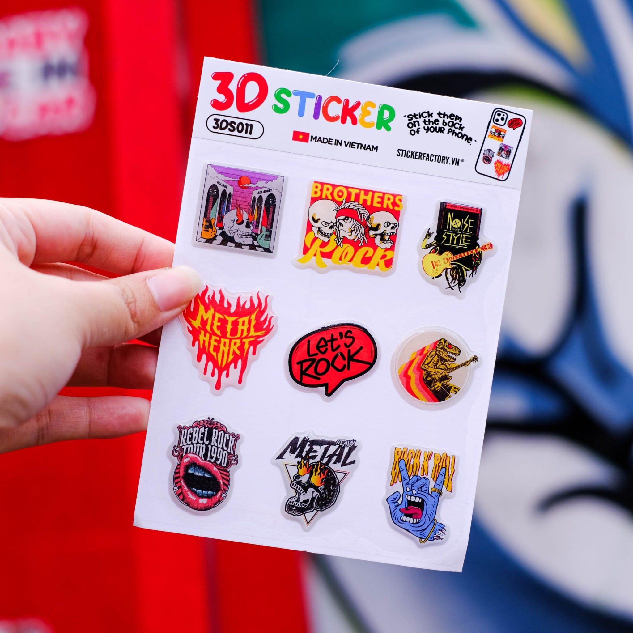 3D sticker - Hình dán Epoxy Domed