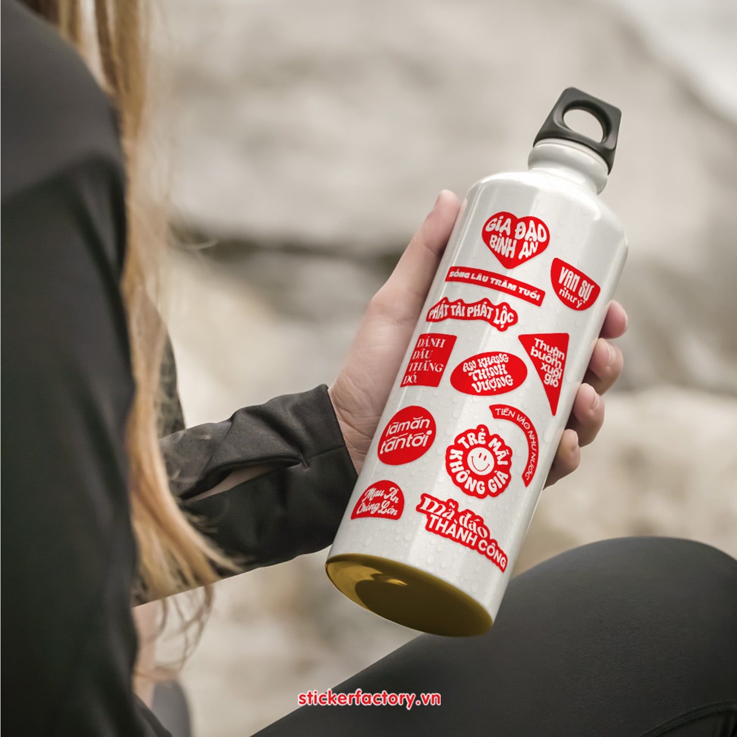 Vol.62 Vietnamese Lucky Words - Little sticker sheet A6