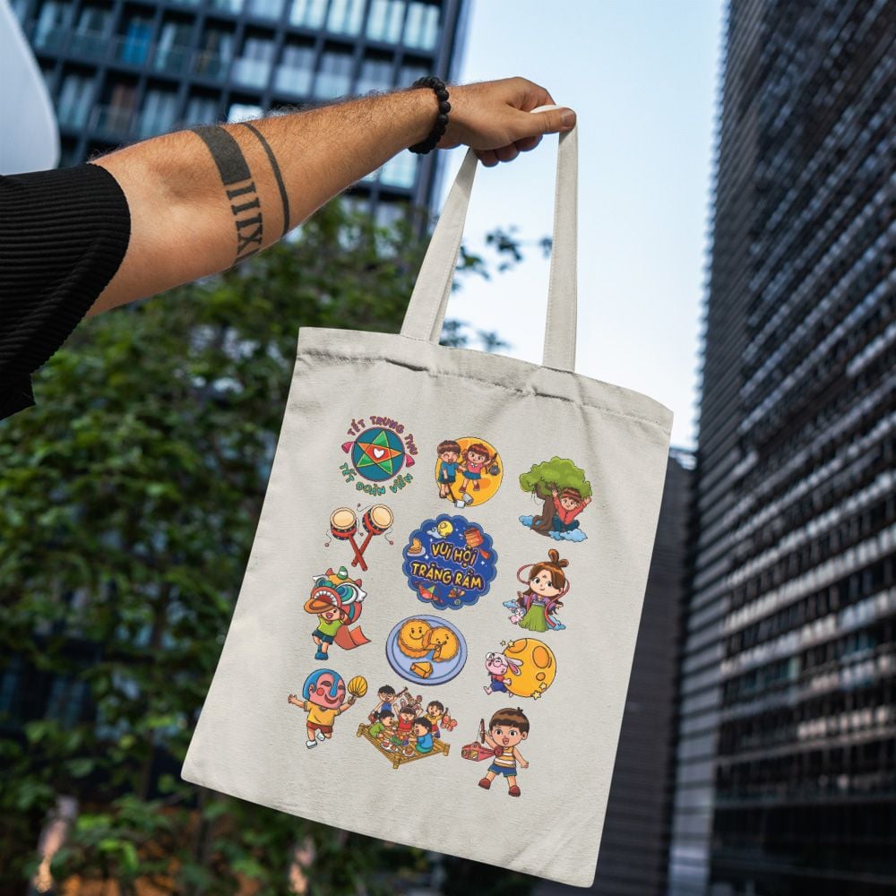 TOTE033 Mid-autumn Festival In Vietnam - Túi Tote Canvas Bag