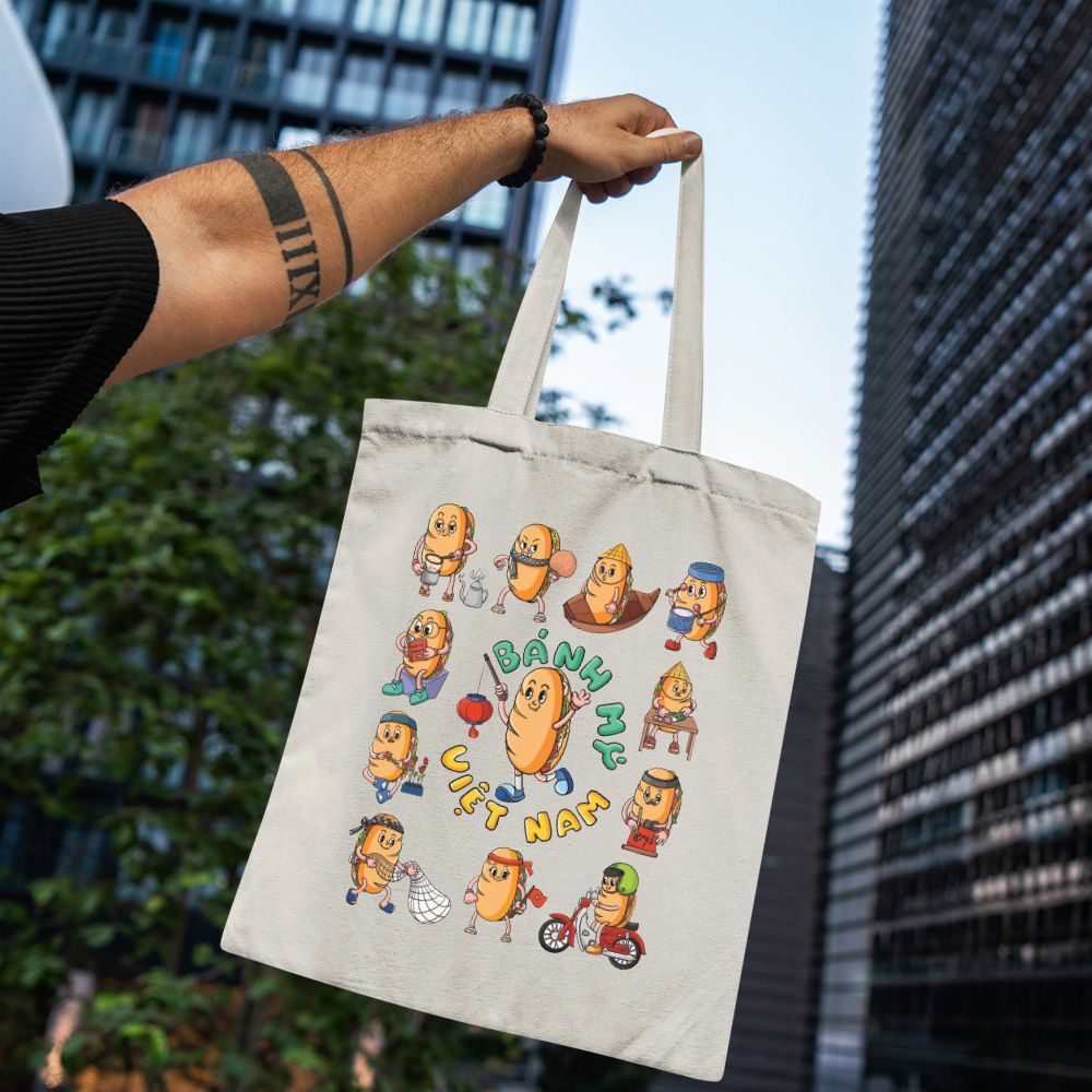 TOTE035 Banh Mi - Túi Tote Canvas Bag