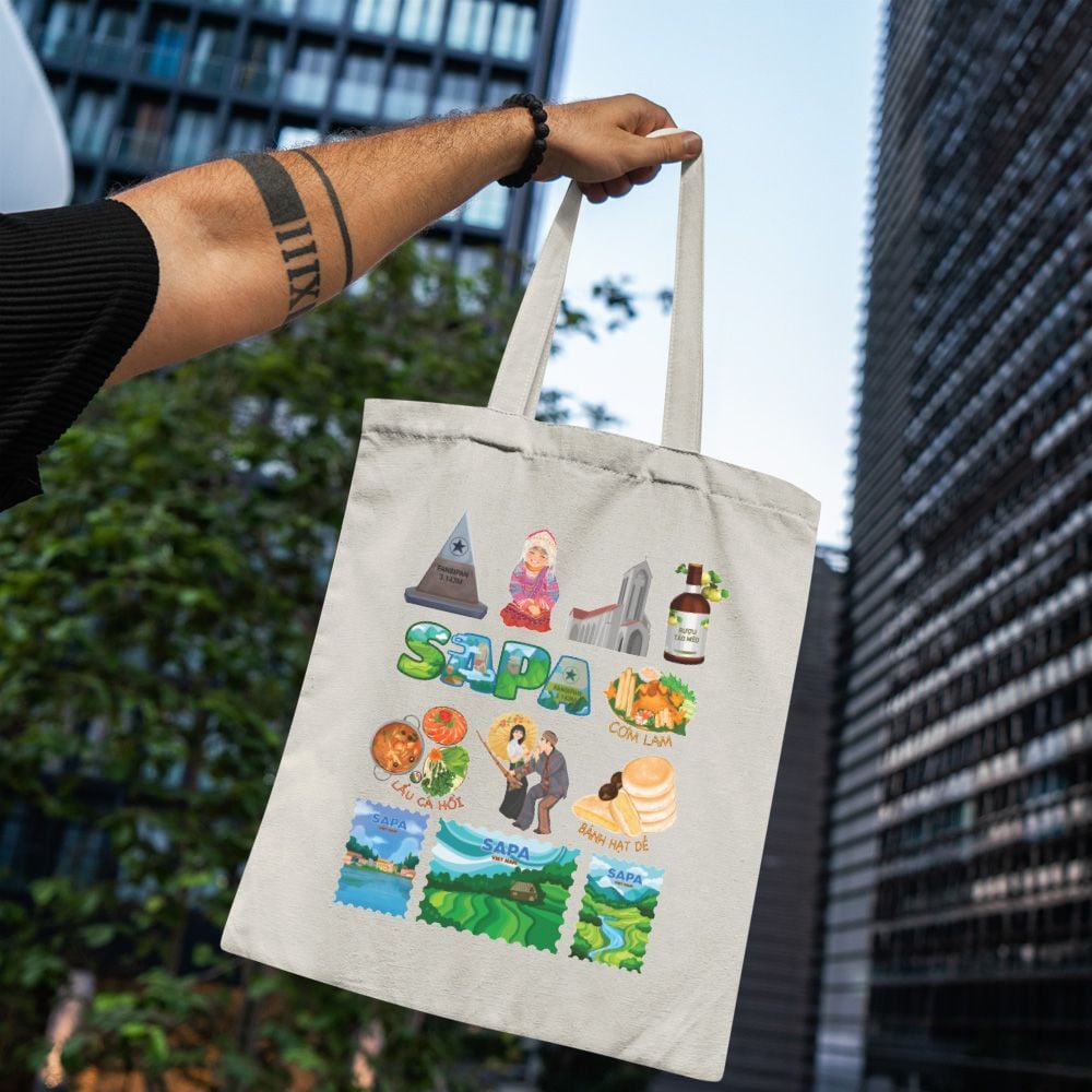 TOTE036 Sapa - Túi Tote Canvas Bag