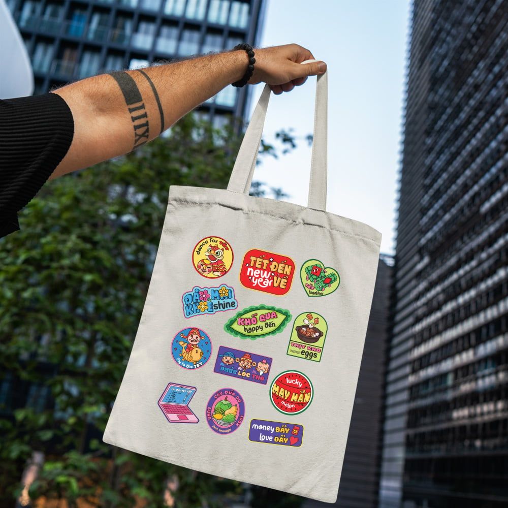 TOTE040 Tet Vibes - Túi Tote Canvas Bag