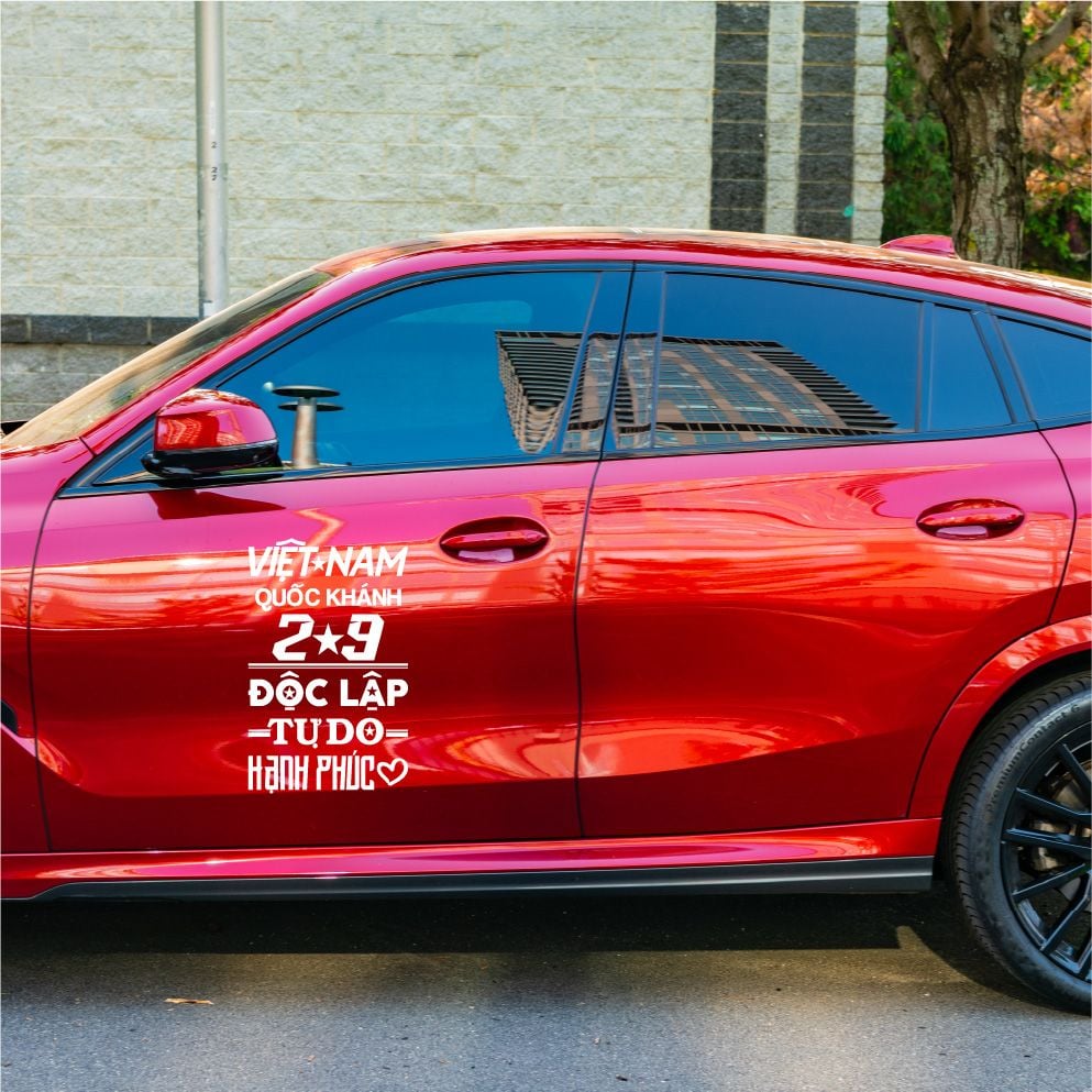 Car Transfer Sticker size 25x40cm dán xe hơi