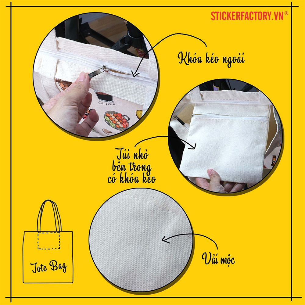 TOTE033 Mid-autumn Festival In Vietnam - Túi Tote Canvas Bag