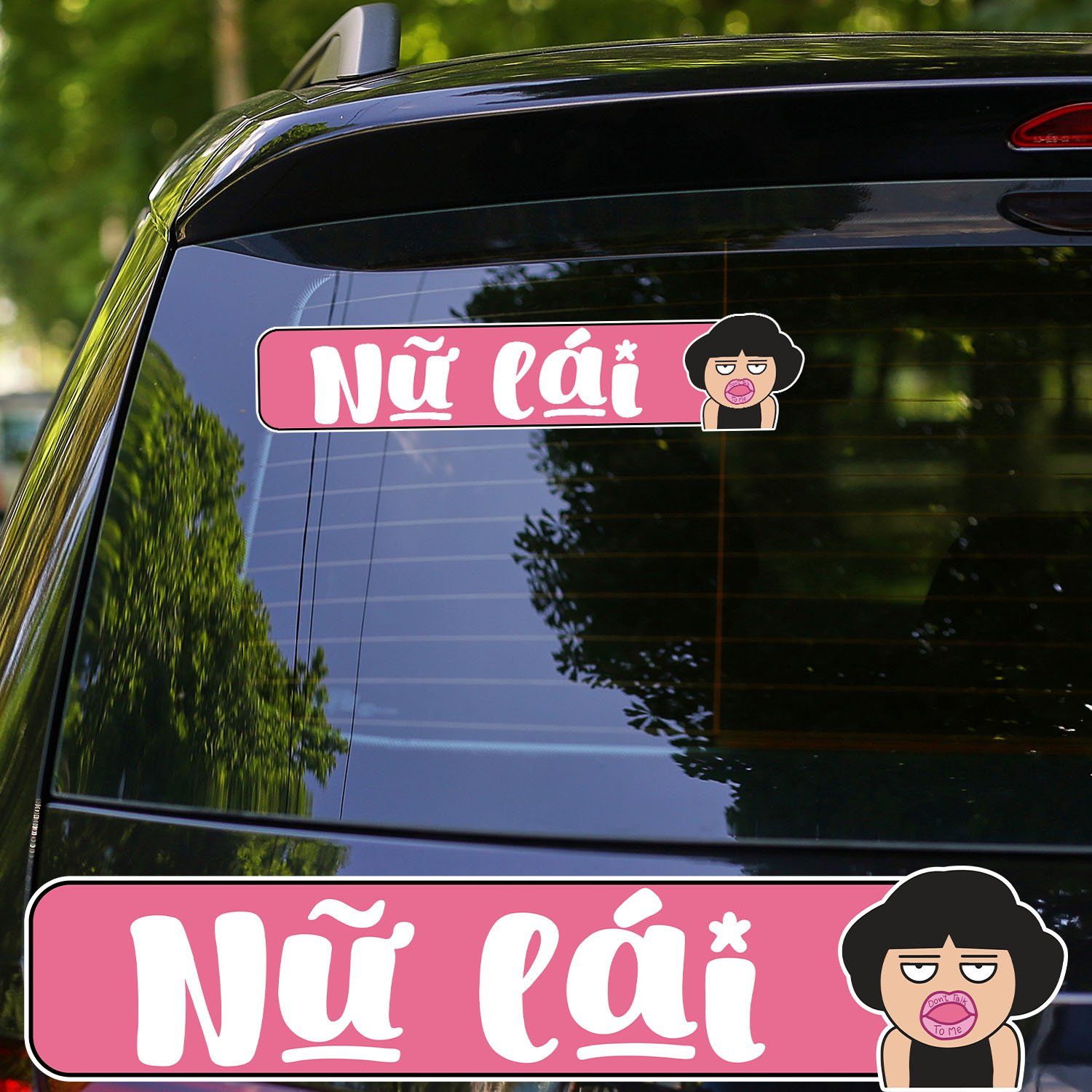 NỮ LÁI MỚI 7x33cm - Sticker for car